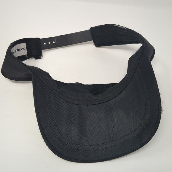 Jimmy John's Sun Visor Hat Black One Size Adjustable Lightweight Embroidered - Picture 6 of 8